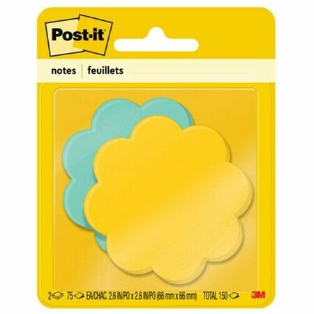 3M Commercial PADS, POST-IT, 3X3, DAISY, 2PK MMM7350DSY